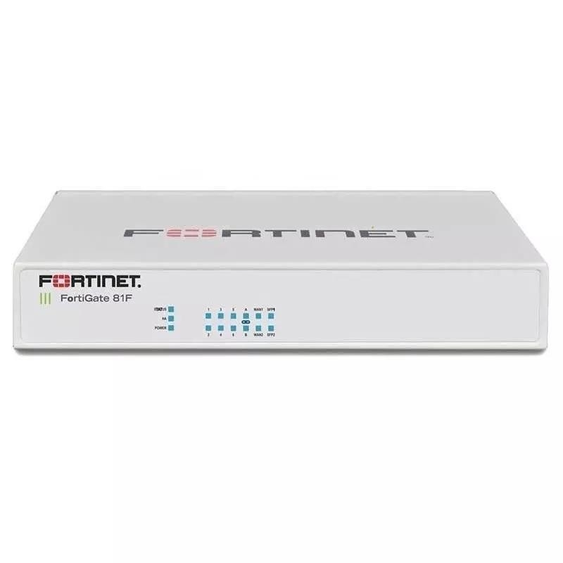 FG-81F 8 x GE RJ45 puertos 2 x RJ45 / SFP medios compartidos puertos WAN 128GB SSD Diseño compacto