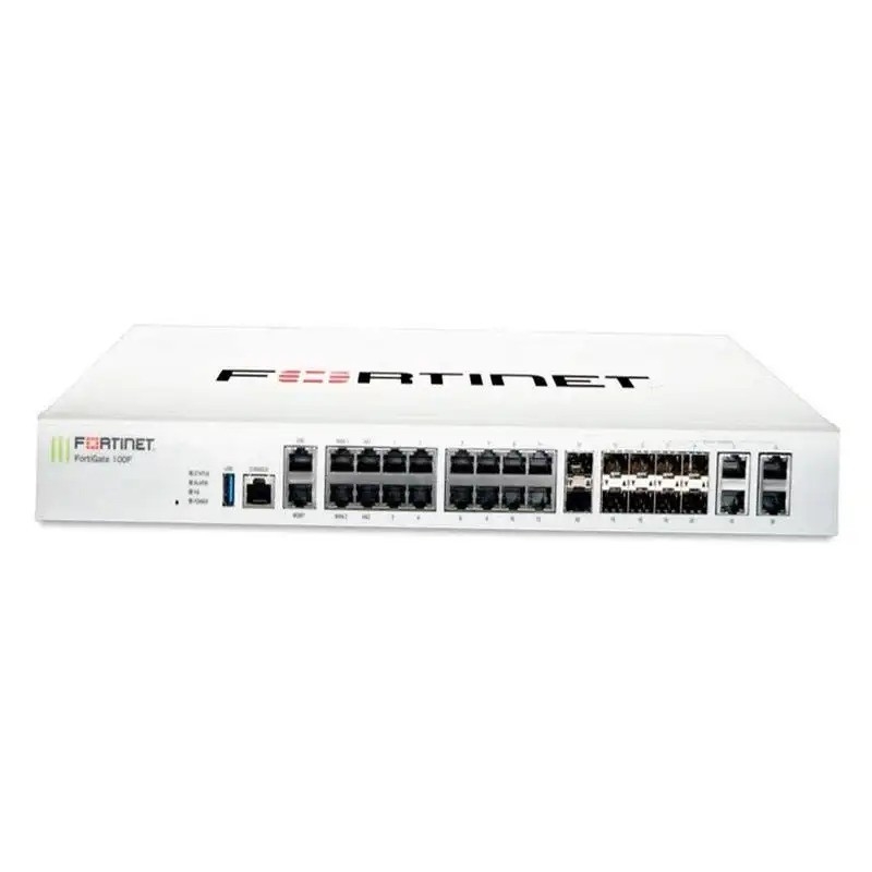 Fortinet FG-100F Firewall VPN soporte y protección de nivel empresarial para redes más pequeñas
